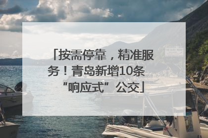 按需停靠，精准服务！青岛新增10条“响应式”公交