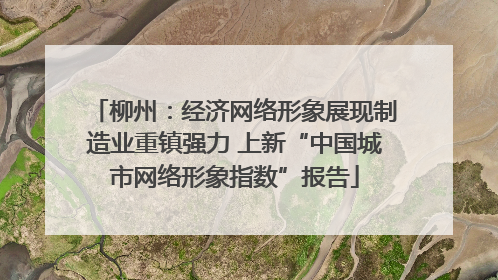 柳州：经济网络形象展现制造业重镇强力 上新“中国城市网络形象指数”报告