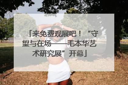 来免费观展吧！“守望与在场——毛本华艺术研究展”开幕