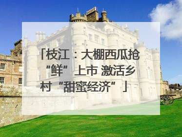 枝江：大棚西瓜抢“鲜”上市 激活乡村“甜蜜经济”