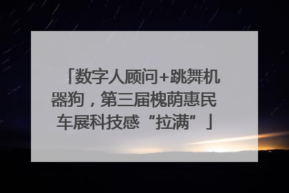 数字人顾问+跳舞机器狗，第三届槐荫惠民车展科技感“拉满”