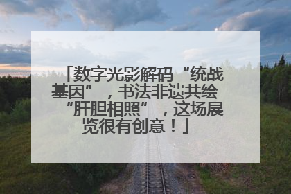 数字光影解码“统战基因”，书法非遗共绘“肝胆相照”，这场展览很有创意！
