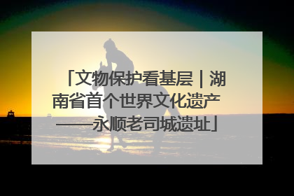 文物保护看基层｜湖南省首个世界文化遗产——永顺老司城遗址