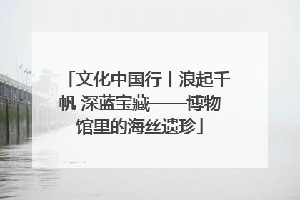 文化中国行丨浪起千帆 深蓝宝藏——博物馆里的海丝遗珍