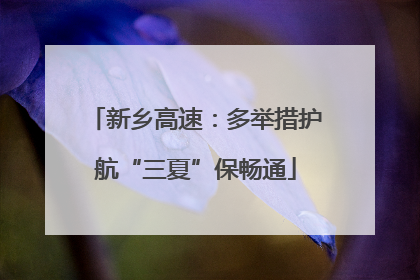 新乡高速：多举措护航“三夏”保畅通