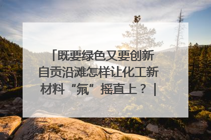 既要绿色又要创新 自贡沿滩怎样让化工新材料“氟”摇直上？｜美好生活有“盐”味