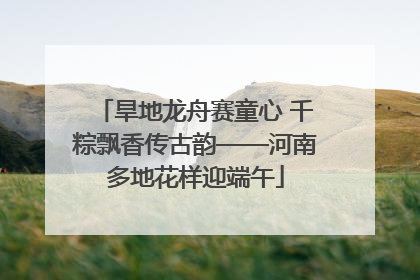 旱地龙舟赛童心 千粽飘香传古韵——河南多地花样迎端午