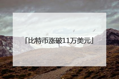 比特币涨破11万美元