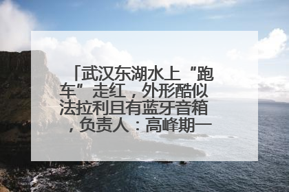 武汉东湖水上“跑车”走红，外形酷似法拉利且有蓝牙音箱，负责人：高峰期一两百人排队
