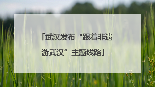 武汉发布“跟着非遗游武汉”主题线路