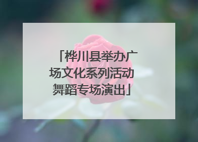 桦川县举办广场文化系列活动舞蹈专场演出