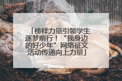 榜样力量引领学生逐梦前行！“我身边的好少年”网络征文活动传递向上力量