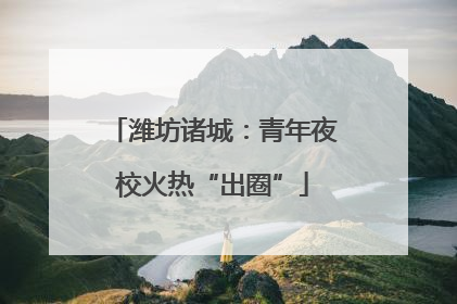 潍坊诸城：青年夜校火热“出圈”