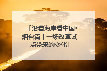 沿着海岸看中国•烟台篇｜一场改革试点带来的变化