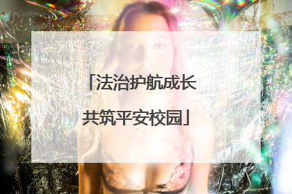 法治护航成长 共筑平安校园