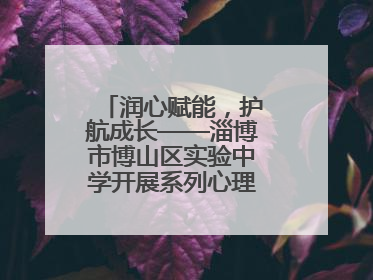 润心赋能，护航成长——淄博市博山区实验中学开展系列心理健康教育活动