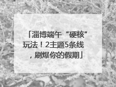 淄博端午“硬核”玩法！2主题5条线，刷爆你的假期