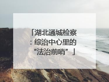 湖北通城检察：综治中心里的“法治前哨”