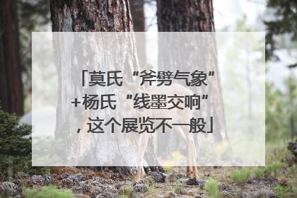 莫氏“斧劈气象”+杨氏“线墨交响”，这个展览不一般