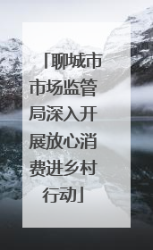 聊城市市场监管局深入开展放心消费进乡村行动