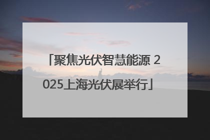 聚焦光伏智慧能源 2025上海光伏展举行