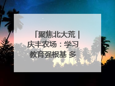聚焦北大荒｜庆丰农场：学习教育强根基 多管齐下助发展