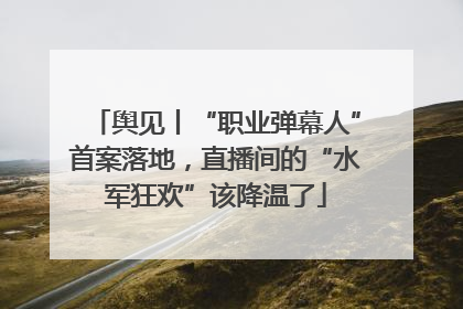 舆见丨“职业弹幕人”首案落地，直播间的“水军狂欢”该降温了