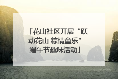 花山社区开展“跃动花山 粽情童乐”端午节趣味活动