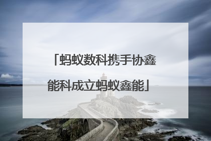 蚂蚁数科携手协鑫能科成立蚂蚁鑫能