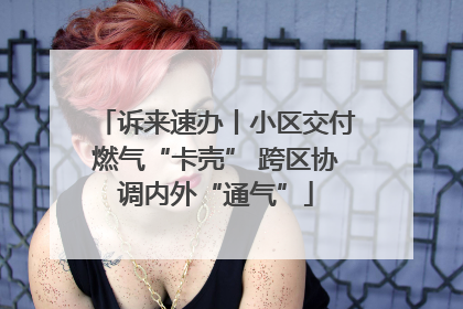 诉来速办丨小区交付燃气“卡壳” 跨区协调内外“通气”