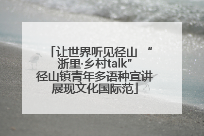 让世界听见径山 “浙里·乡村talk”径山镇青年多语种宣讲展现文化国际范