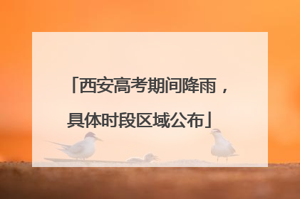 西安高考期间降雨，具体时段区域公布