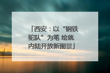 西安：以“钢铁驼队”为笔 绘就内陆开放新图景