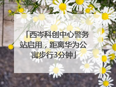 西岑科创中心警务站启用，距离华为公寓步行3分钟