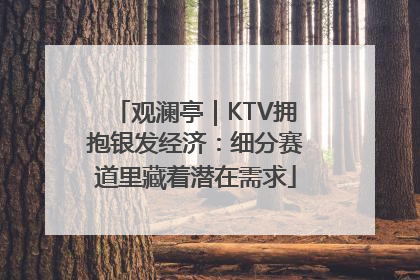 观澜亭｜KTV拥抱银发经济：细分赛道里藏着潜在需求