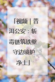 视频｜普洱公安：斩毒链筑铁壁 守边境护净土