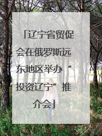 辽宁省贸促会在俄罗斯远东地区举办“投资辽宁”推介会