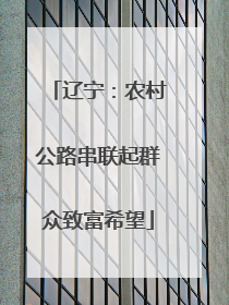 辽宁：农村公路串联起群众致富希望