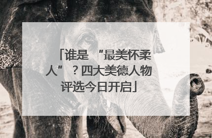 谁是 “最美怀柔人”？四大美德人物评选今日开启