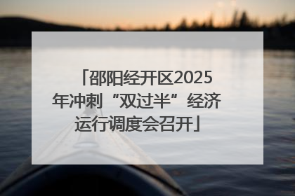 邵阳经开区2025年冲刺“双过半”经济运行调度会召开