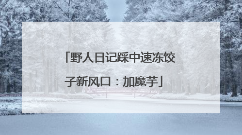 野人日记踩中速冻饺子新风口：加魔芋