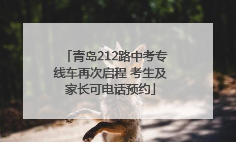 青岛212路中考专线车再次启程 考生及家长可电话预约