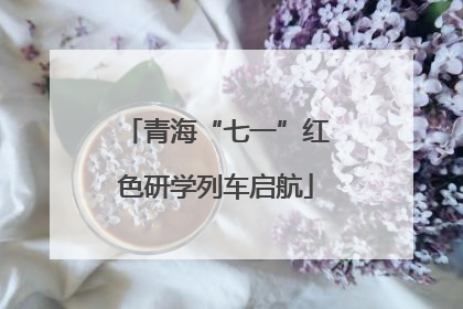 青海“七一”红色研学列车启航