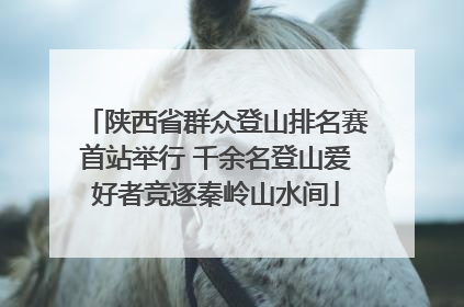 陕西省群众登山排名赛首站举行 千余名登山爱好者竞逐秦岭山水间