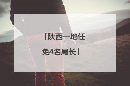 陕西一地任免4名局长