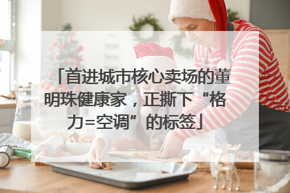 首进城市核心卖场的董明珠健康家，正撕下“格力=空调”的标签