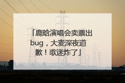 鹿晗演唱会卖票出bug，大麦深夜道歉！歌迷炸了