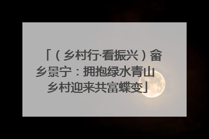 （乡村行·看振兴）畲乡景宁：拥抱绿水青山 乡村迎来共富蝶变