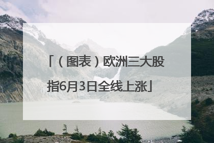 （图表）欧洲三大股指6月3日全线上涨