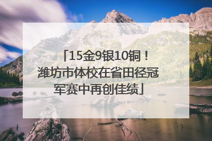 15金9银10铜！潍坊市体校在省田径冠军赛中再创佳绩